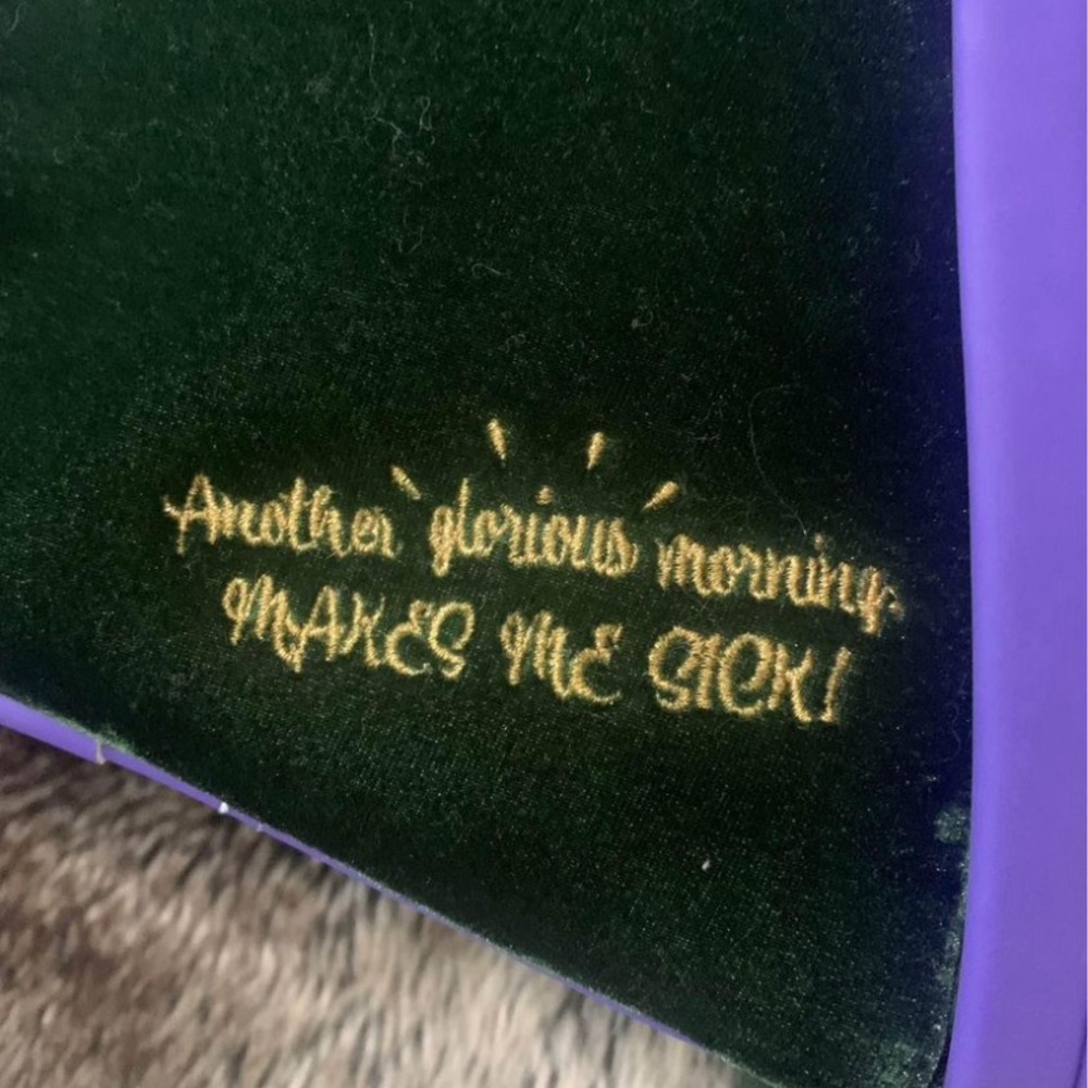 Loungefly Pristine Disney Hocus Pocus Winnie Velour Backpack-LIKE NEW - Picture 10 of 10